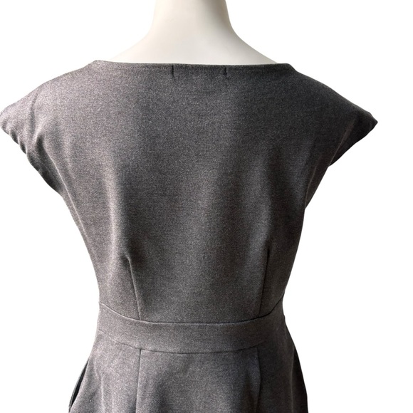 Quince Ultra-Stretch Ponte Cap Sleeve Dress in Grey, Sz M - Picture 10 of 15